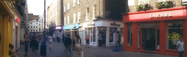 photo of Carnaby Street.  