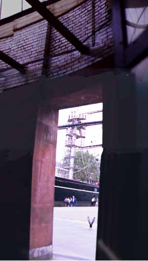 photo of foot tunnel under thames