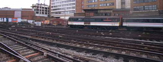 photo of train outside Victoria station